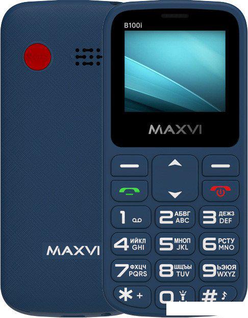 Телефон Maxvi B100i (синий)