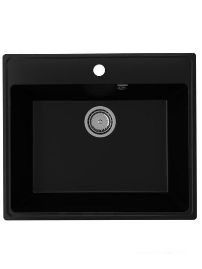 Кухонная мойка Ulgran QUARTZ Forte 580-07 (уголь)- фото