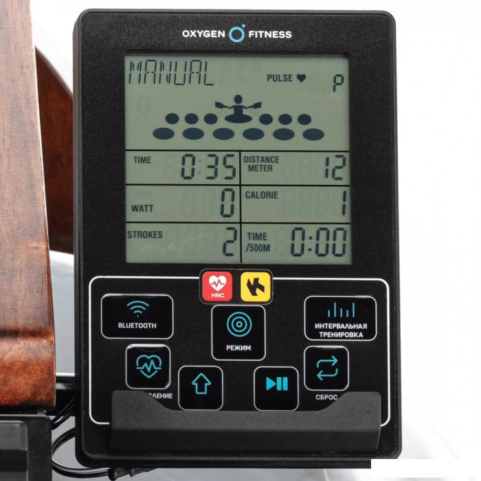 Гребной тренажер Oxygen Fitness Wood Rower Q1- фото2