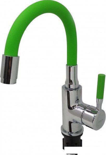 Смеситель Ledeme L1399-5 (хром/зеленый)