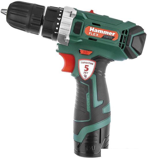 Дрель-шуруповерт Hammer ACD12/2CS (с 2-мя АКБ, кейс)- фото3