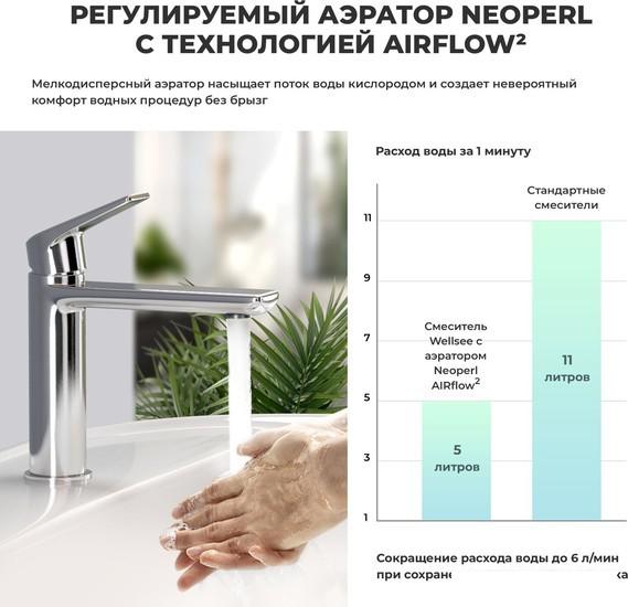 Смеситель Wellsee ICON! for life 182301000 (хром)- фото3
