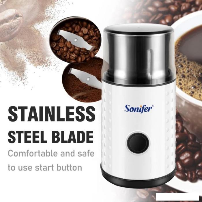 Электрическая кофемолка Sonifer SF-3537 (белый)- фото2