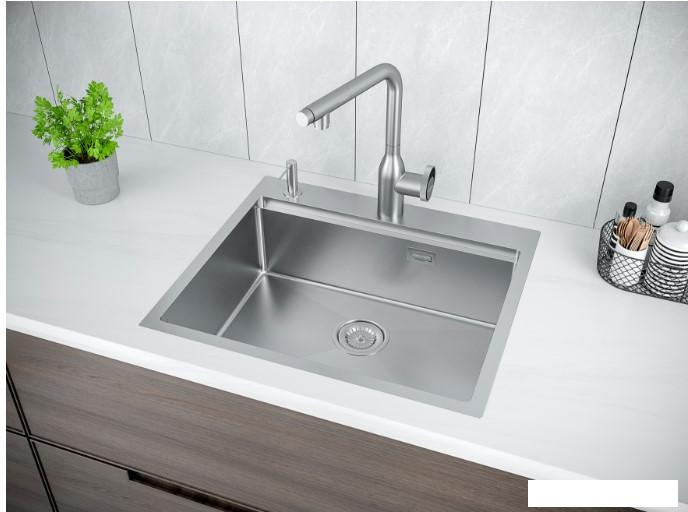 Кухонная мойка Paulmark PM705951-BS- фото3