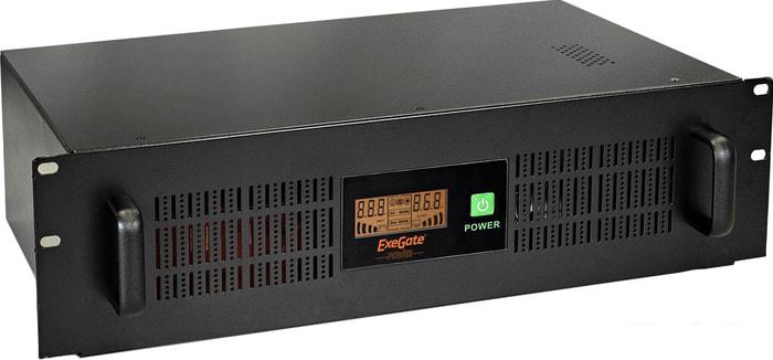 Источник бесперебойного питания ExeGate ServerRM UNL-1500.LCD.AVR.C13.RJ.USB.3U- фото