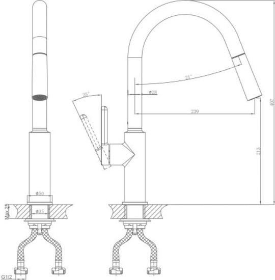 Смеситель A-Five A5-0625- фото2