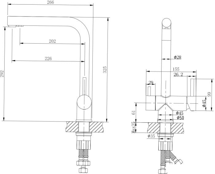 Смеситель Ekko E4306- фото2