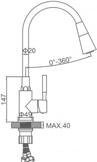 Смеситель Ledeme L74199-2- фото2