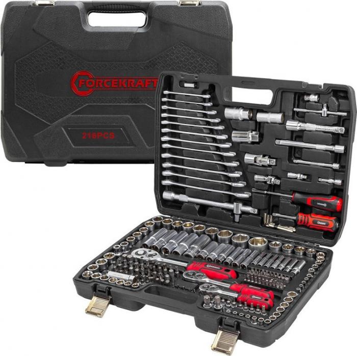 Универсальный набор инструментов ForceKraft FK-38841 TQ (216 предметов)- фото3
