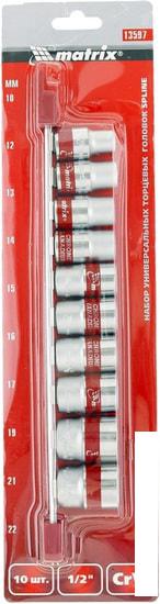 Набор торцевых головок Matrix 13597 (10 предметов)- фото4