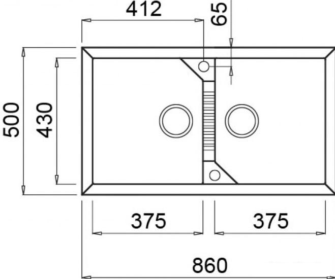 Кухонная мойка Elleci Tekno 450 Bianco Titano G68- фото2