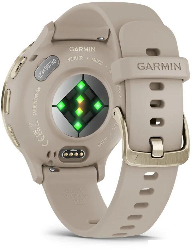 Умные часы Garmin Venu 3S (френч-грей, с силиконовым ремешком)- фото2