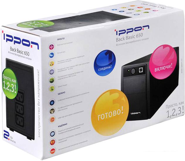 Источник бесперебойного питания IPPON Back Basic 2200- фото4