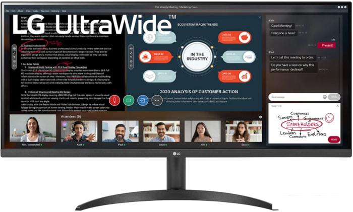 Монитор LG UltraWide 34WP500-B- фото