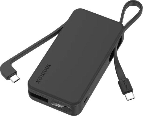 Внешний аккумулятор Momax 1-Power Vital+ Built-In USB-C IP138 10000mAh (черный)- фото