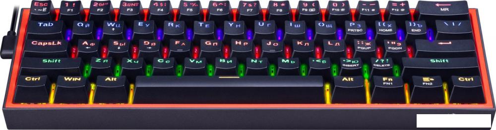Клавиатура Redragon Fizz (Redragon Melt-Gold, черный/красный)- фото3