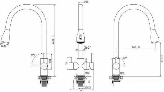Смеситель Paulmark Lange La214212-NI (никель)- фото4