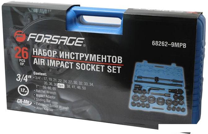 Набор торцевых головок FORSAGE F-68262-9MPB (26 предметов)- фото2