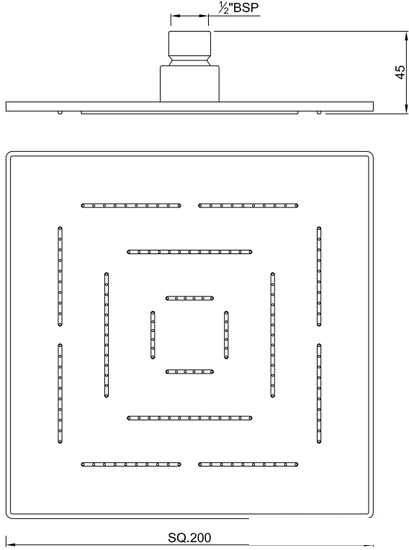 Верхний душ Jaquar Maze OHS-CHR-1619- фото2