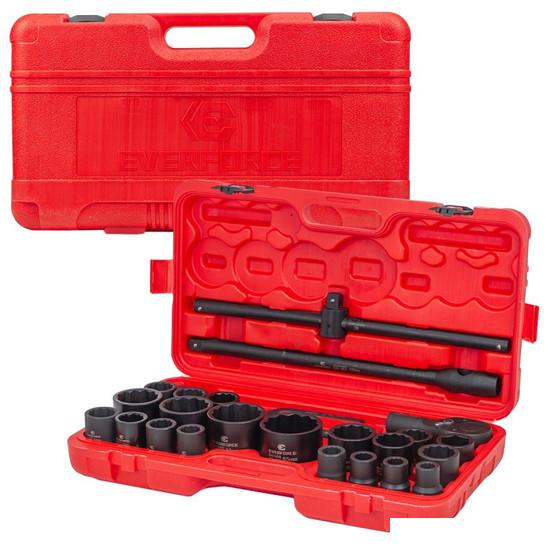 Набор трещотка с головками Everforce EF-68262-9MPB (26 предметов)- фото3