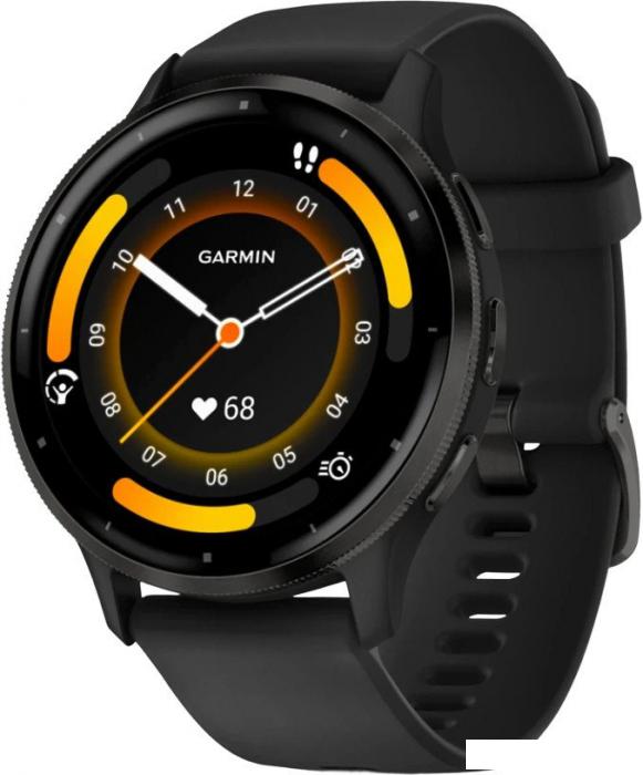 Умные часы Garmin Venu 3 (черный, с силиконовым ремешком)- фото