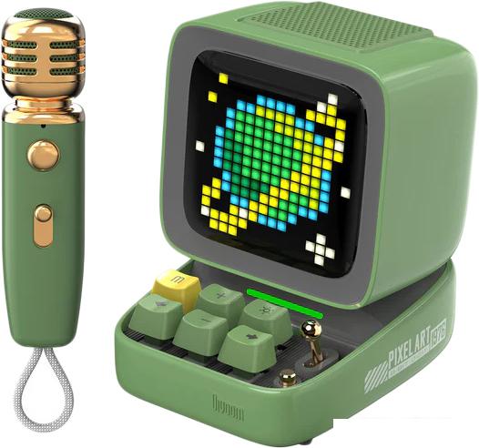Беспроводная колонка Divoom Ditoo-Mic (зеленый)- фото
