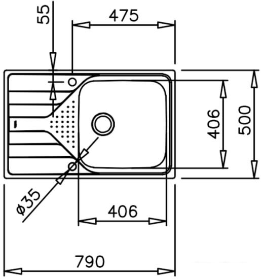 Кухонная мойка TEKA Universe 50 T-XP 1B 1D MAX MCTXT- фото2