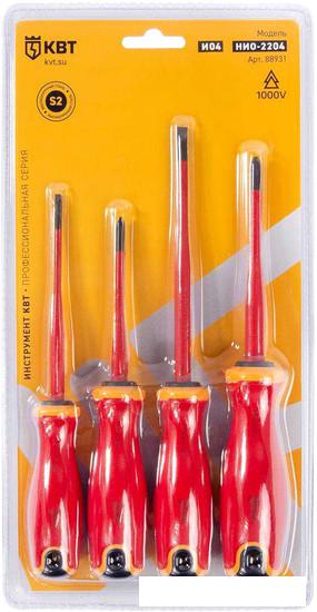 Набор отверток КВТ Слим НИО-2204 (4 предмета)