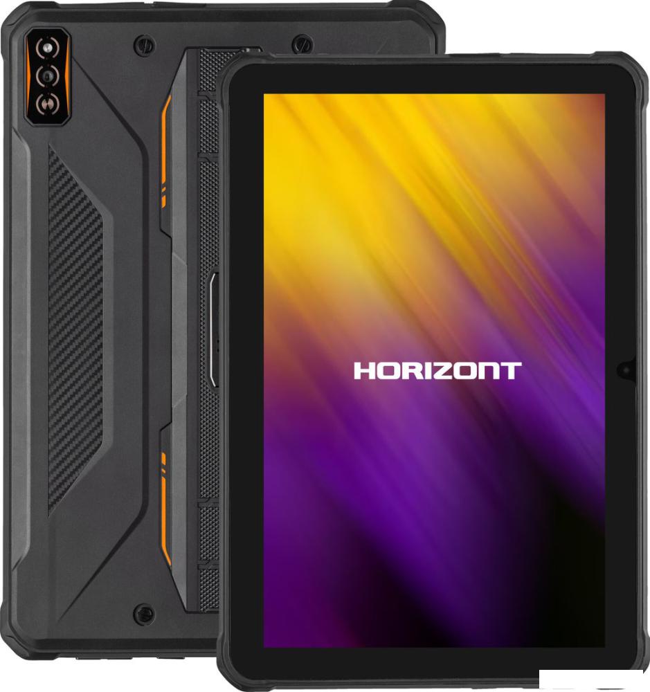 Планшет Horizont H-Tab 1 Shield 6GB/256GB LTE (со стилусом, черный/оранжевый)