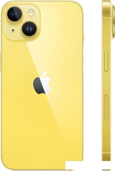 Смартфон Apple iPhone 14 128GB (желтый)- фото3