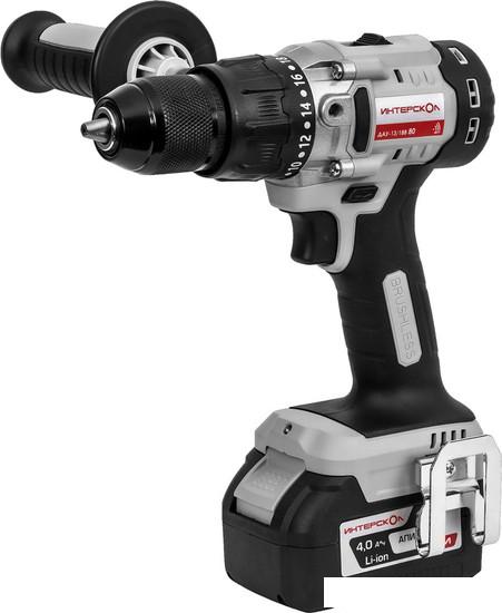Ударная дрель-шуруповерт Интерскол ДАУ-13/18В (с 1-им АКБ, кейс)- фото