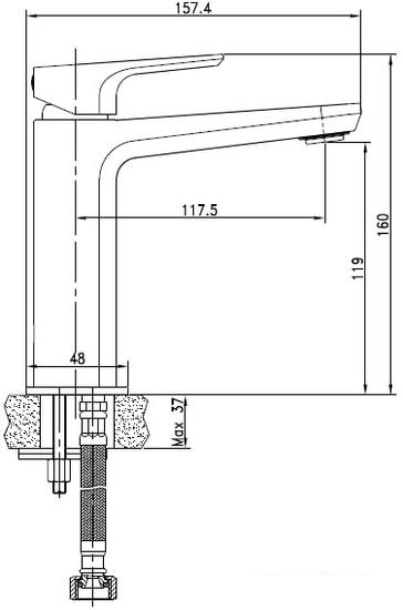 Смеситель Cersanit Nature 63063- фото2