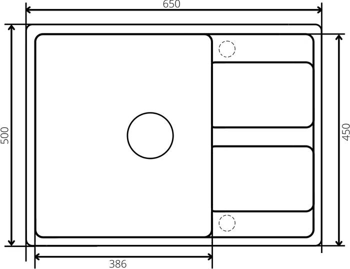 Кухонная мойка ZorG Apollo 65 (черный оникс)- фото4