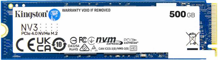 SSD Kingston NV3 500GB SNV3S/500G- фото