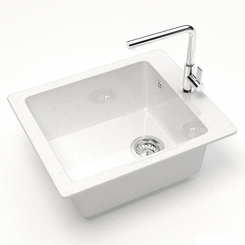 Кухонная мойка MARRBAXX 8/G31 F008G031 (белый)- фото2