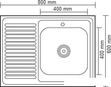 Кухонная мойка Ledeme L98060-R- фото2