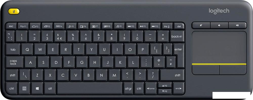Клавиатура Logitech K400 Plus 920-007145 (черный, нет кириллицы)