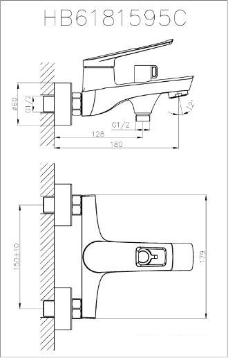 Смеситель Haiba HB60595 (хром)- фото2