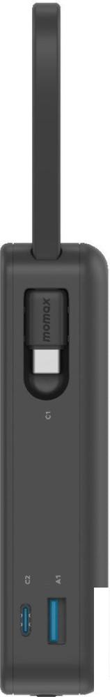 Внешний аккумулятор Momax 1-Power Vital+ Built-In USB-C IP139 20000mAh (черный)- фото2
