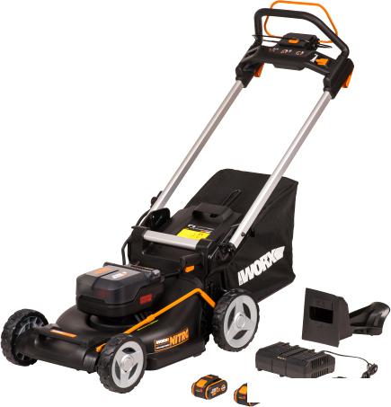 Газонокосилка Worx WG749E (с 2-мя АКБ)- фото