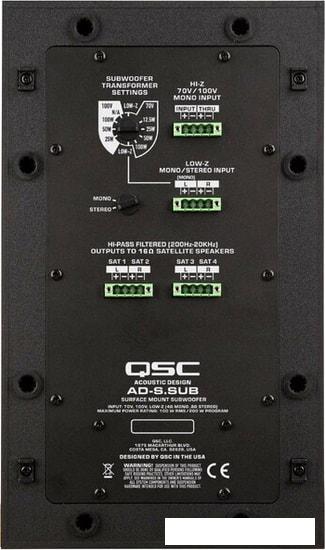 Акустика QSC AD-S.SUB (белый)- фото4