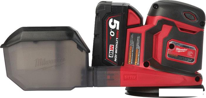 Эксцентриковая шлифмашина Milwaukee M18 BOS125-502B 4933464229 (с 2-мя АКБ, сумка)- фото3