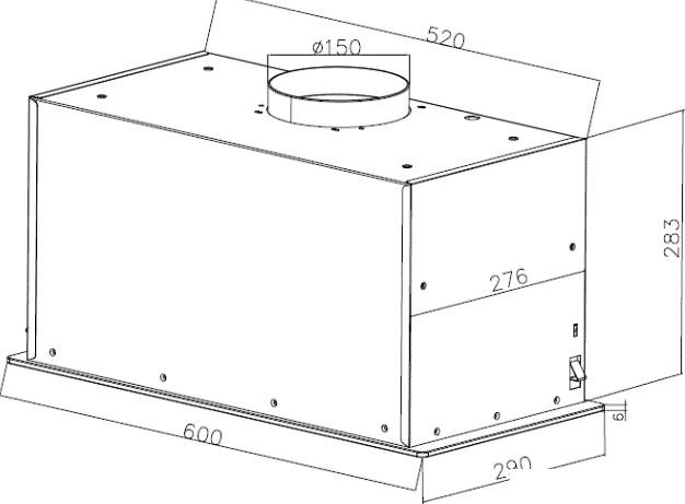 Кухонная вытяжка ZorG Star 1000 60 S-GC (белый)- фото2