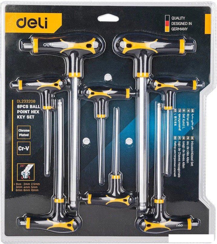 Набор ключей Deli DL233208 (8 предметов)- фото