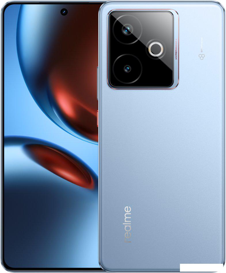 Телефон Realme GT7 T RMX5085 12GB/256GB международная версия (ледяной синий)- фото