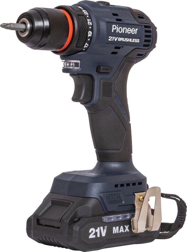 Дрель-шуруповерт Pioneer Tools CD-E2012BL-01C (с 1-им АКБ, кейс)- фото2