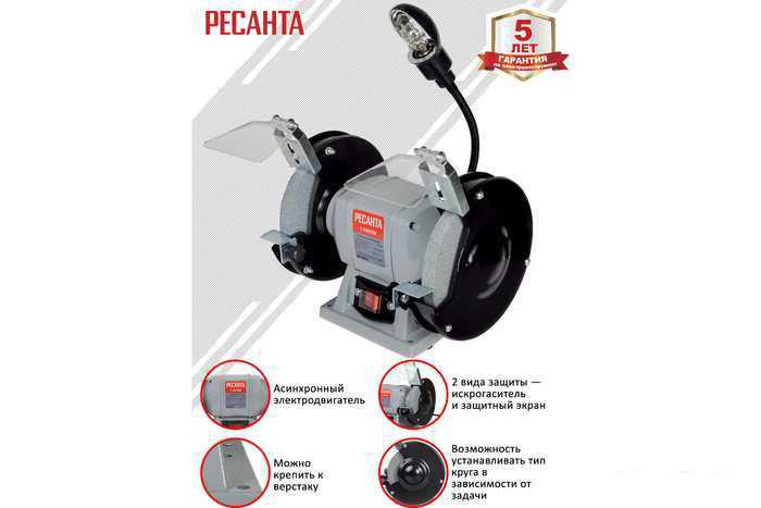 Заточный станок Ресанта Т-150/250- фото3