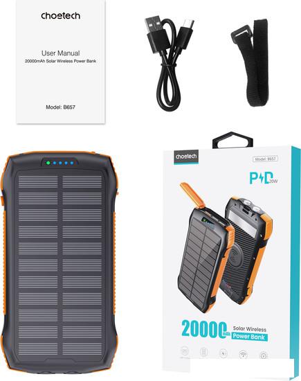 Внешний аккумулятор Choetech B657 20000mAh (черный/оранжевый)- фото4