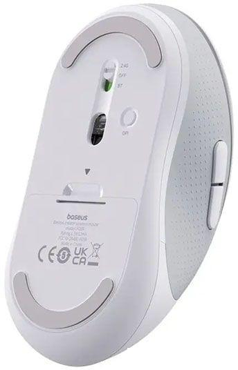 Мышь Baseus F02 Ergonomic Wireless Mouse (белый)- фото3