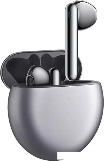 Наушники Huawei FreeBuds 4 (мерцающий серебристый)- фото
